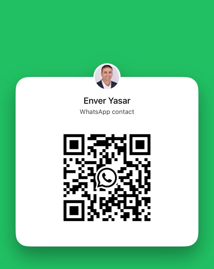 WhatsApp QR code for Clr Enver Yasar